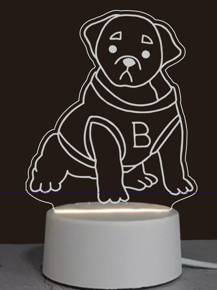 Butler Acrylic Lamp