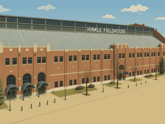 Hinkle Fieldhouse Paint by Number