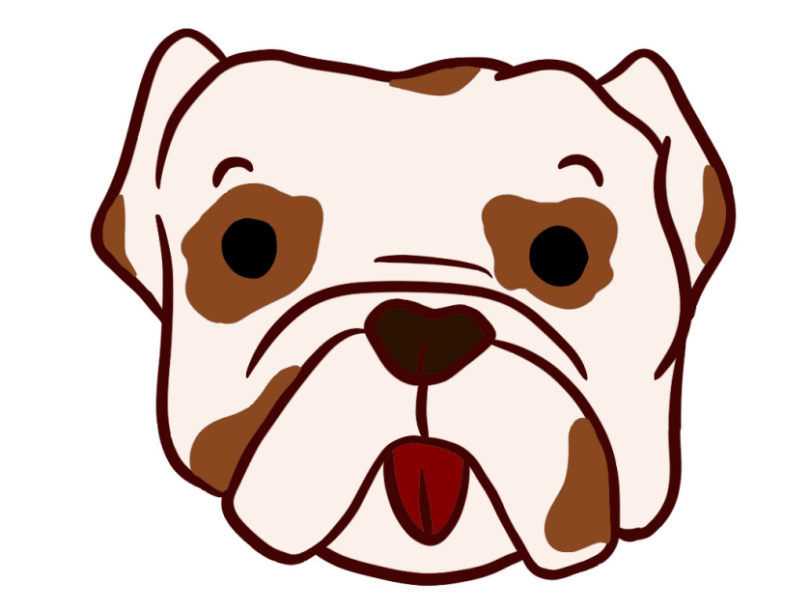 Bulldog Soft Enamel Pin