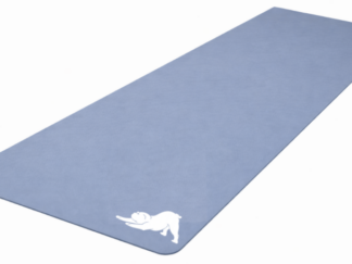 Slate Yoga Mat with Stretching Dog