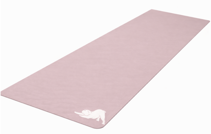 Lilac Yoga mat with Stretching Dog