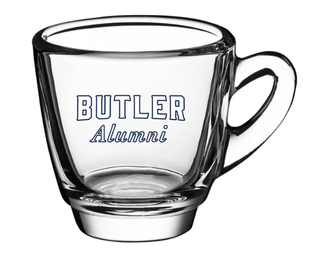 Butler Alumni Espresso Glass Cup