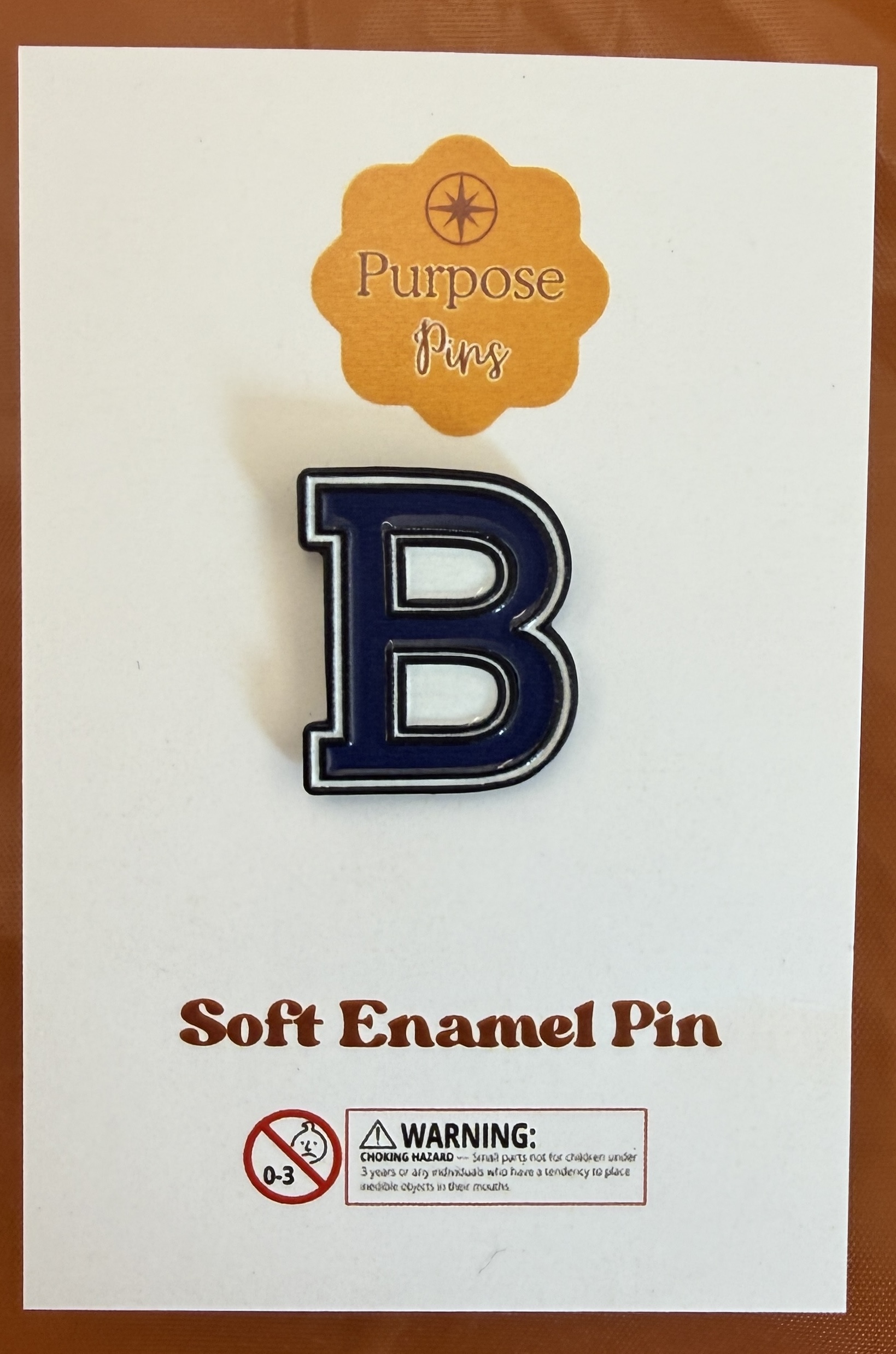 Butler "B" Soft Enamel Pin - Image 2