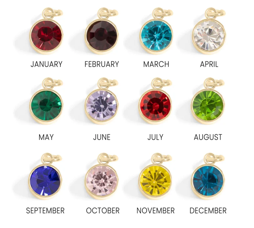 Birthstone Charm for Mother's Day Bracelet