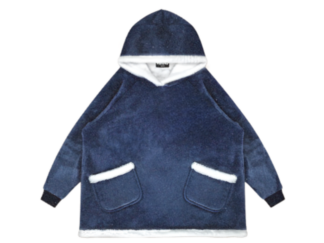 [Non-Embroidered] Blanket Hoodie - Navy Blue