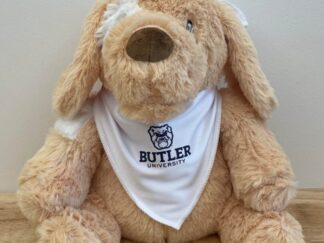 Golden Weighted Stuffed Animal w/ Butler University Bandana